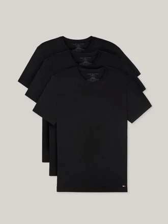 Pack de 3 camisetas interiores de cuello redondo Organic Cotton Classics