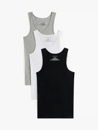 Pack de 3 camisetas sin mangas Cotton Classics