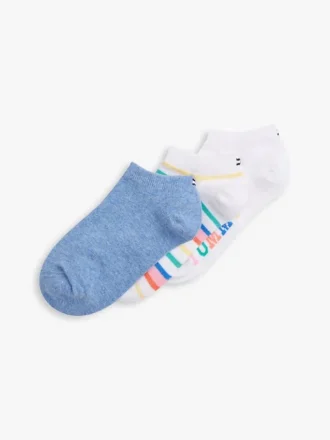 Pack de 3 pares de calcetines cortos para niño en colores variados