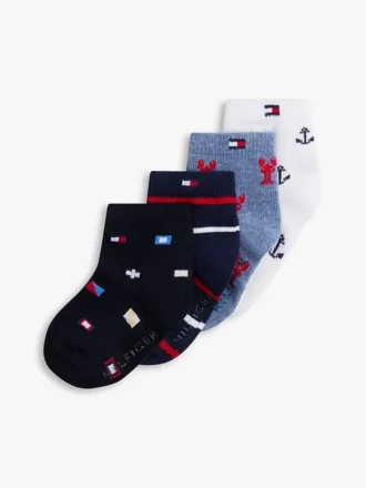 Pack de 3 pares de calcetines náuticos para bebés