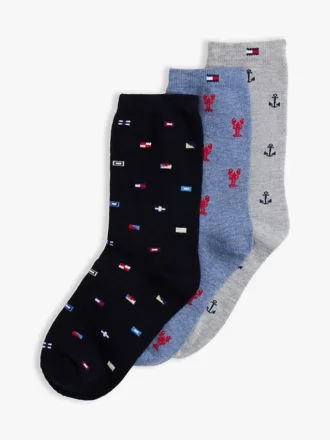 Pack de 3 pares de calcetines náuticos para niño