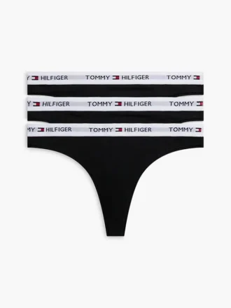 Pack de 3 tangas con el logotipo de Tommy Pack de 3 tangas con el logotipo de Tommy