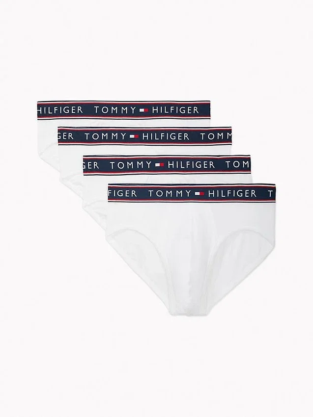 Pack de 4 slips de algodón elástico Pack de 4 slips de algodón elástico
