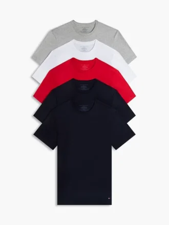 Pack de 5 camisetas interiores de cuello redondo Cotton Classics