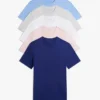 Pack de 5 camisetas interiores de cuello redondo Cotton Classics