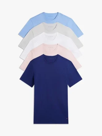 Pack de 5 camisetas interiores de cuello redondo Cotton Classics