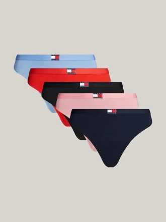 Pack de 5 tangas con logotipo de bandera