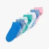 Pack de 7 pares de calcetines cortos para niño con estampado de margaritas