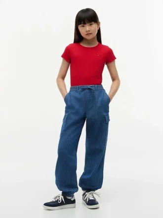 Pantalón cargo elástico para niño