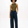 Pantalón chino de sarga plisado