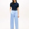 Pantalón chino de sarga plisado