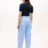 Pantalón chino de sarga plisado