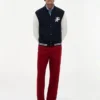 Pantalón chino elástico teñido en prenda de la línea New York Label Pantalón chino elástico teñido en prenda de la línea New York Label