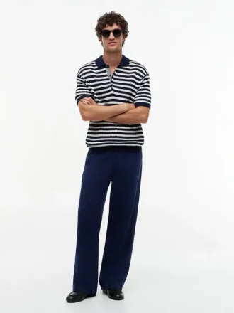 Pantalón chino utilitario de mezcla de algodón y lino Pantalón chino utilitario de mezcla de algodón y lino