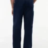 Pantalón chino utilitario de mezcla de algodón y lino