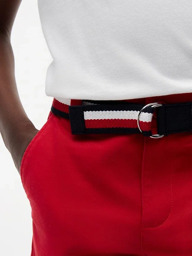 Pantalón corto chino con cinturón para niño Pantalón corto chino con cinturón para niño