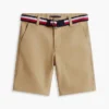 Pantalón corto chino con cinturón para niño Pantalón corto chino con cinturón para niño