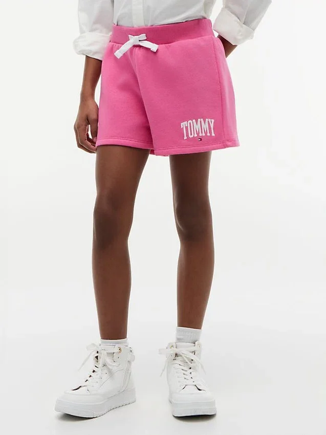 Pantalón corto con logo Tommy para niña Pantalón corto con logo Tommy para niña