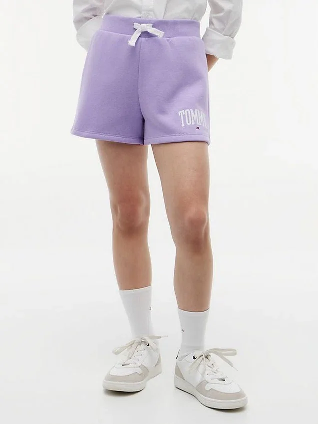 Pantalón corto con logo Tommy para niña Pantalón corto con logo Tommy para niña