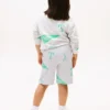 Pantalón corto de chándal con estampado de logotipos para niños Pantalón corto de chándal con estampado de logotipos para niños