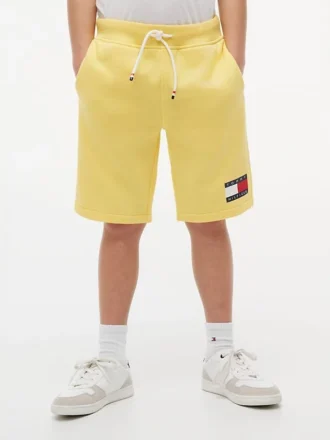 Pantalón corto de chándal con logotipo de bandera para niño