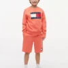 Pantalón corto de chándal con logotipo de bandera para niño Pantalón corto de chándal con logotipo de bandera para niño