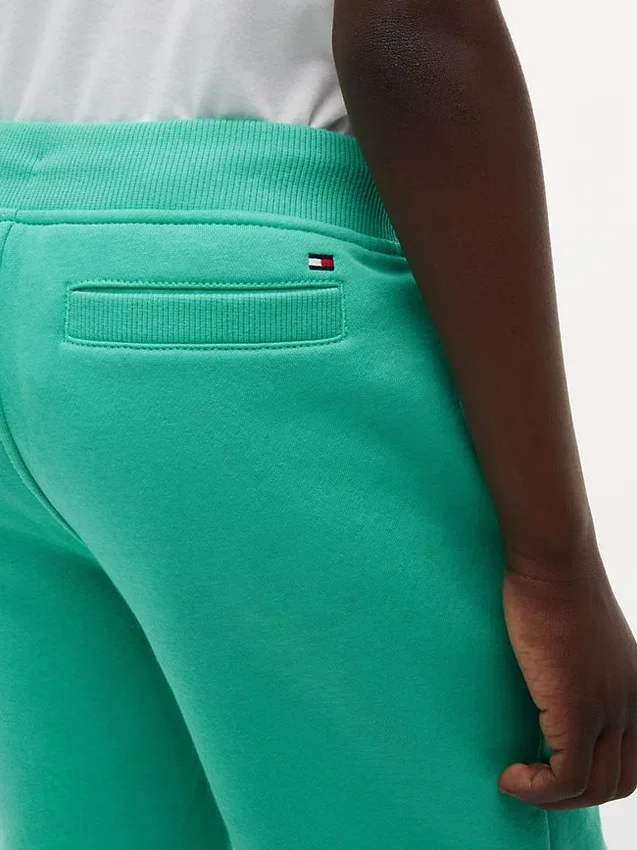 Pantalón corto de chándal con logotipo de bandera para niño Pantalón corto de chándal con logotipo de bandera para niño