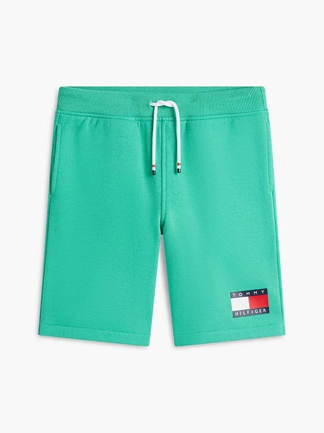 Pantalón corto de chándal con logotipo de bandera para niño Pantalón corto de chándal con logotipo de bandera para niño