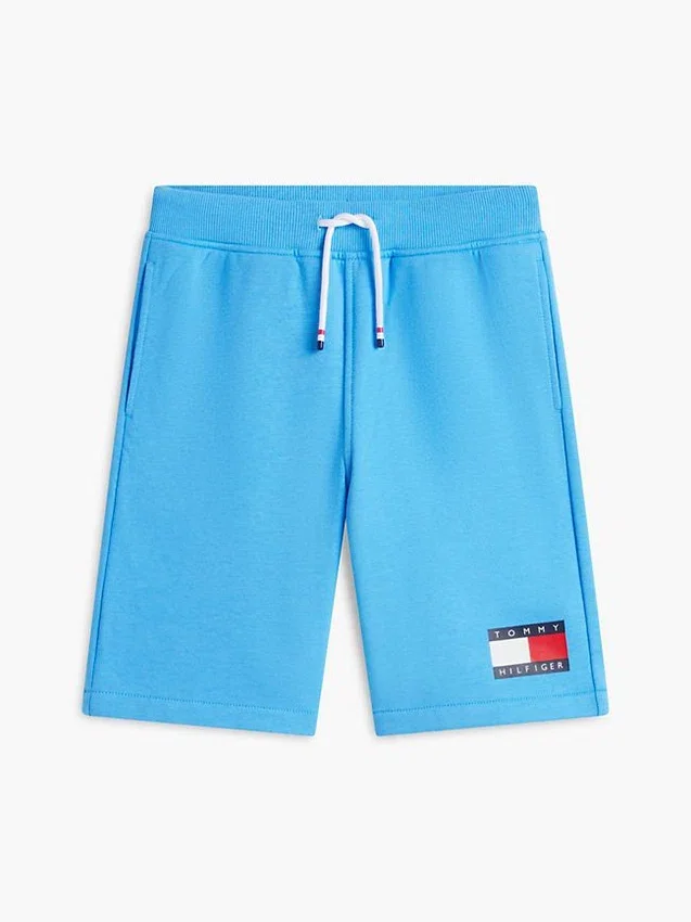 Pantalón corto de chándal con logotipo de bandera para niño Pantalón corto de chándal con logotipo de bandera para niño