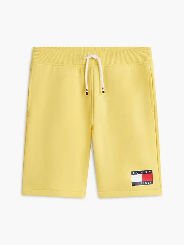 Pantalón corto de chándal con logotipo de bandera para niño Pantalón corto de chándal con logotipo de bandera para niño