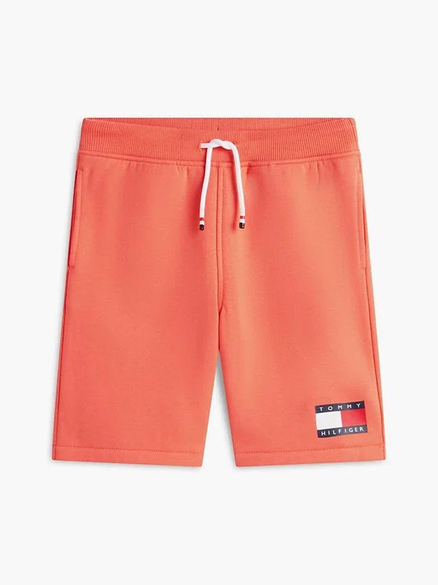 Pantalón corto de chándal con logotipo de bandera para niño Pantalón corto de chándal con logotipo de bandera para niño