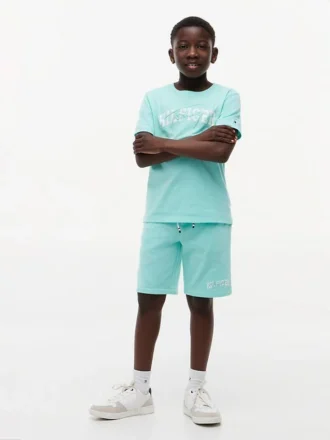Pantalón corto de chándal con logotipo Hilfiger para niño