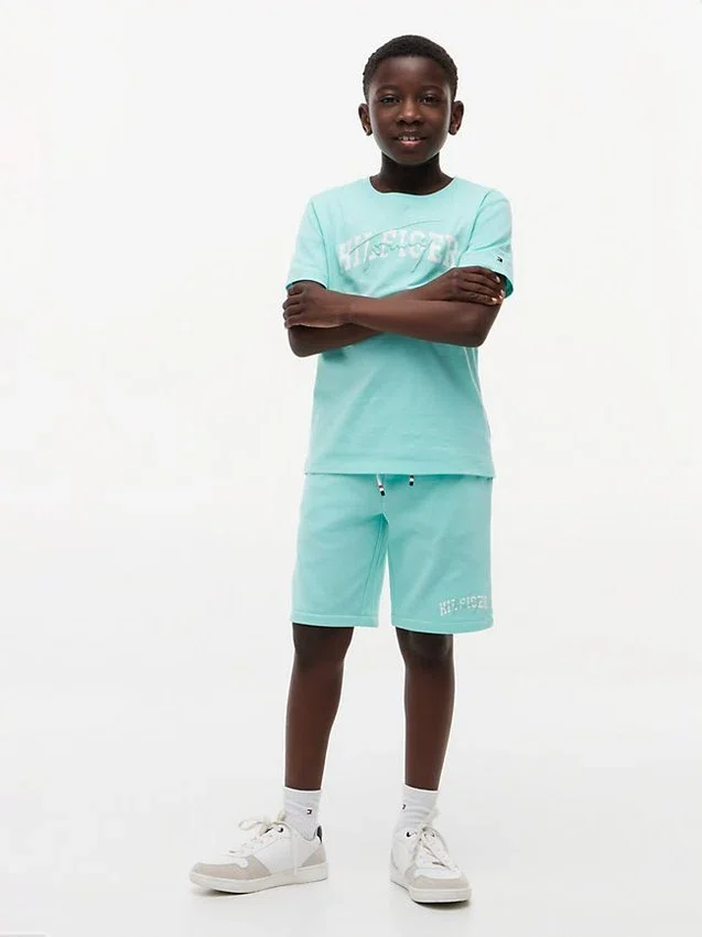 Pantalón corto de chándal con logotipo Hilfiger para niño Pantalón corto de chándal con logotipo Hilfiger para niño