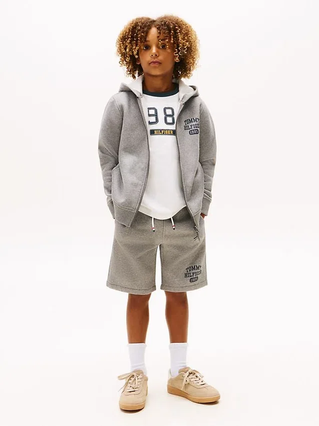 Pantalón corto de chándal con logotipo para niños Pantalón corto de chándal con logotipo para niños