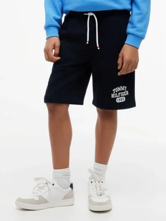 Pantalón corto de chándal con logotipo para niños