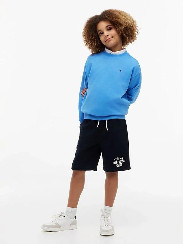 Pantalón corto de chándal con logotipo para niños Pantalón corto de chándal con logotipo para niños