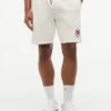Pantalón corto de chándal de corte regular con logotipo de bandera ondulada Pantalón corto de chándal de corte regular con logotipo de bandera ondulada