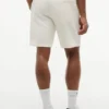 Pantalón corto de chándal de corte regular con logotipo de bandera ondulada Pantalón corto de chándal de corte regular con logotipo de bandera ondulada