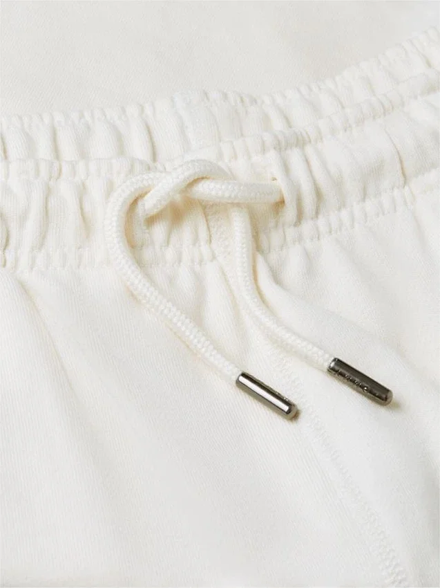 Pantalón corto de chándal de corte regular con logotipo de bandera ondulada Pantalón corto de chándal de corte regular con logotipo de bandera ondulada