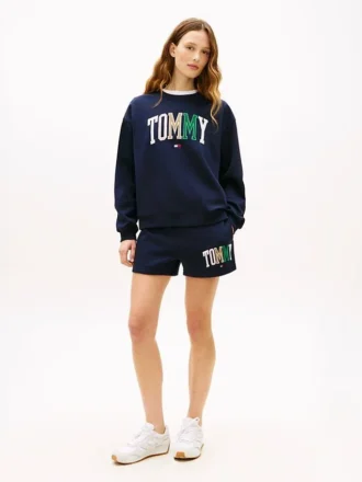 Pantalón corto de chándal multicolor con el logotipo de Tommy