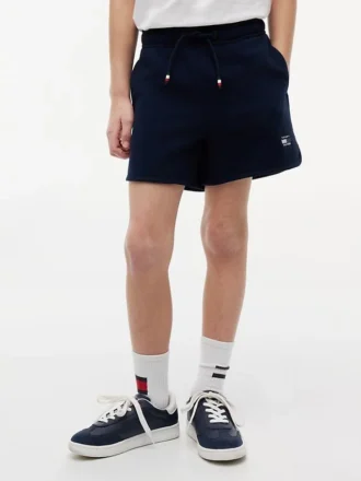 Pantalón corto de chándal para niño con logotipo de bandera en tonos