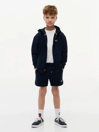 Pantalón corto de chándal para niño con logotipo de bandera en tonos