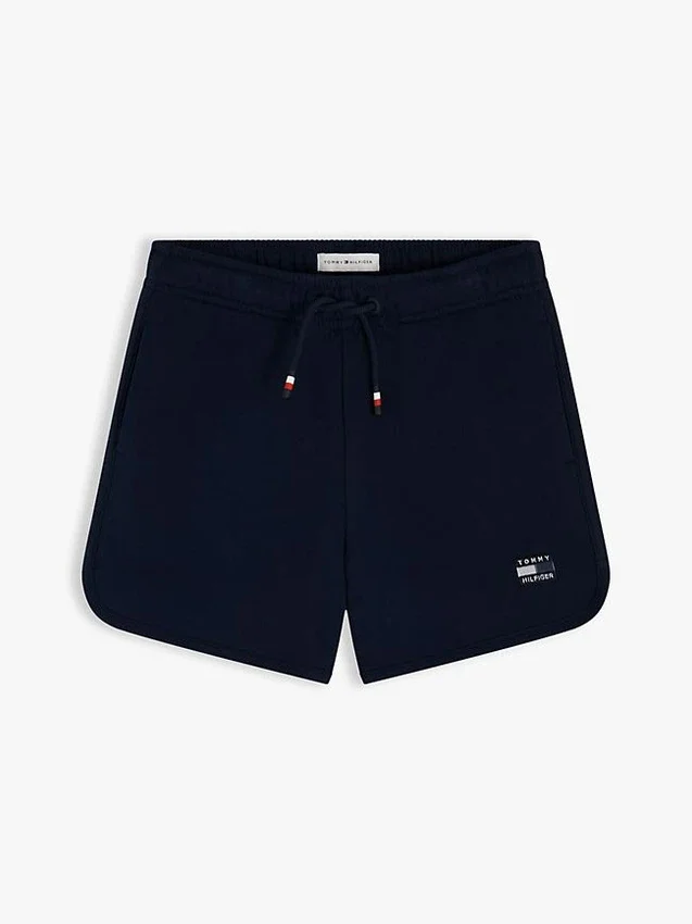Pantalón corto de chándal para niño con logotipo de bandera en tonos Pantalón corto de chándal para niño con logotipo de bandera en tonos