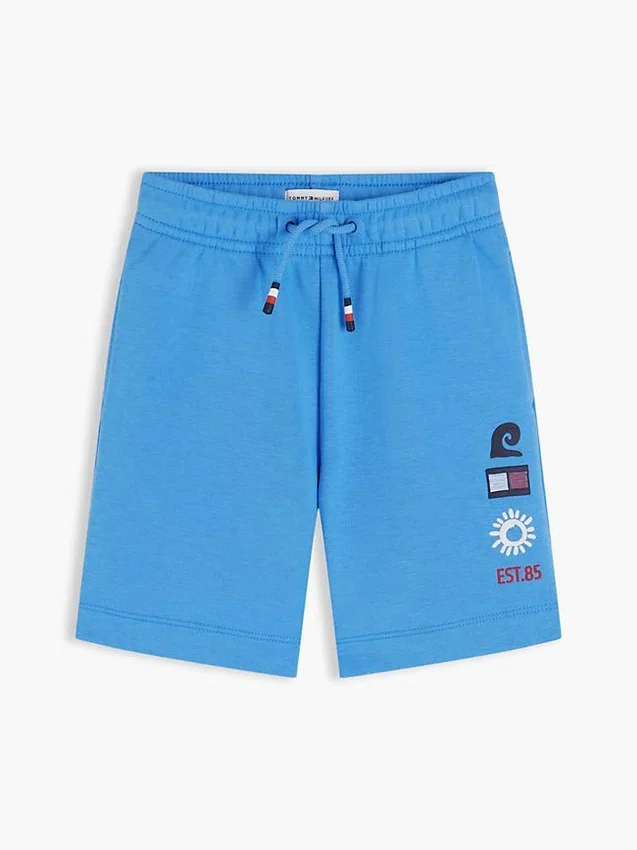 Pantalón corto de chándal para niño con logotipo Sun & Wave Pantalón corto de chándal para niño con logotipo Sun & Wave