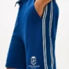 Pantalón corto de felpa con monograma Pantalón corto de felpa con monograma