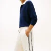 Pantalón corto de felpa con monograma Pantalón corto de felpa con monograma