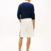 Pantalón corto de felpa con monograma Pantalón corto de felpa con monograma