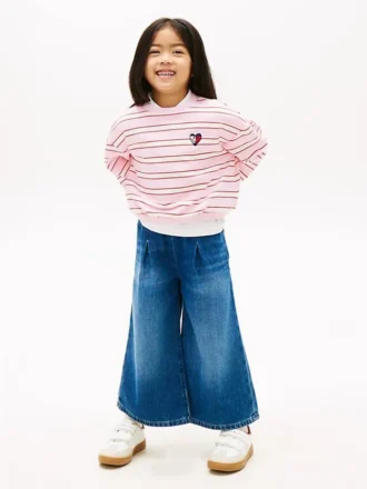 Pantalón culotte vaquero para niña