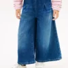 Pantalón culotte vaquero para niña