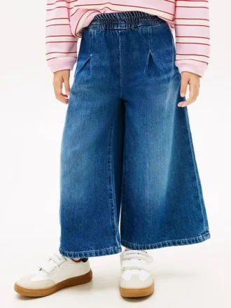 Pantalón culotte vaquero para niña